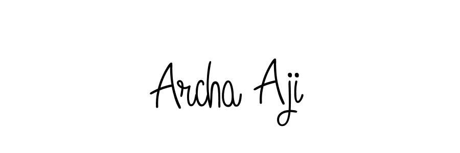 You can use this online signature creator to create a handwritten signature for the name Archa Aji. This is the best online autograph maker. Archa Aji signature style 5 images and pictures png