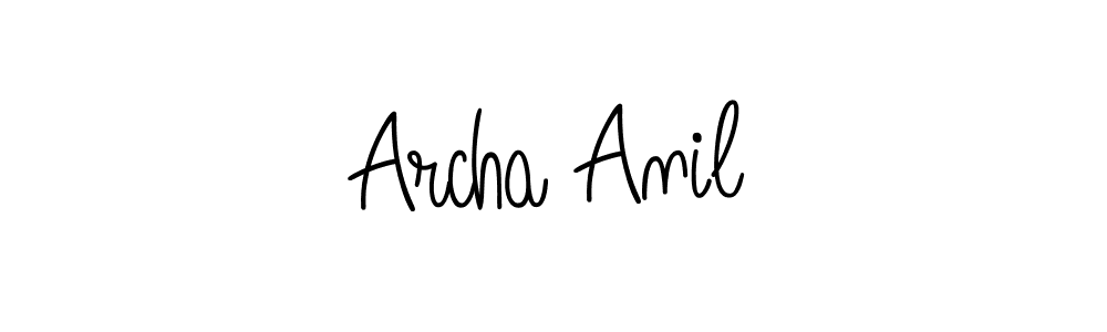 Angelique-Rose-font-FFP is a professional signature style that is perfect for those who want to add a touch of class to their signature. It is also a great choice for those who want to make their signature more unique. Get Archa Anil name to fancy signature for free. Archa Anil signature style 5 images and pictures png