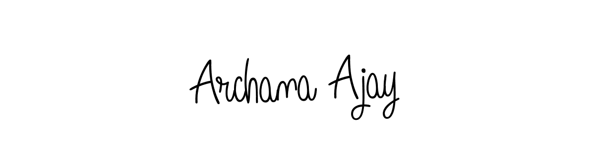 Also You can easily find your signature by using the search form. We will create Archana Ajay name handwritten signature images for you free of cost using Angelique-Rose-font-FFP sign style. Archana Ajay signature style 5 images and pictures png
