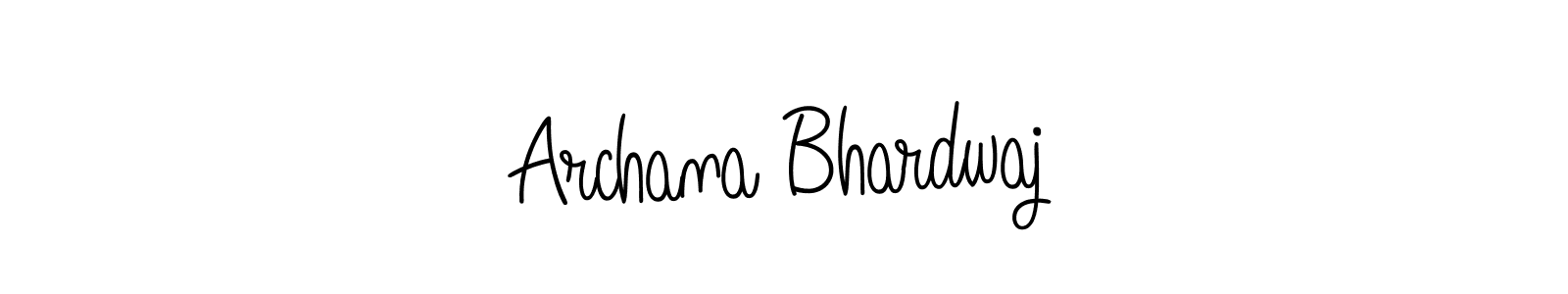 Use a signature maker to create a handwritten signature online. With this signature software, you can design (Angelique-Rose-font-FFP) your own signature for name Archana Bhardwaj. Archana Bhardwaj signature style 5 images and pictures png