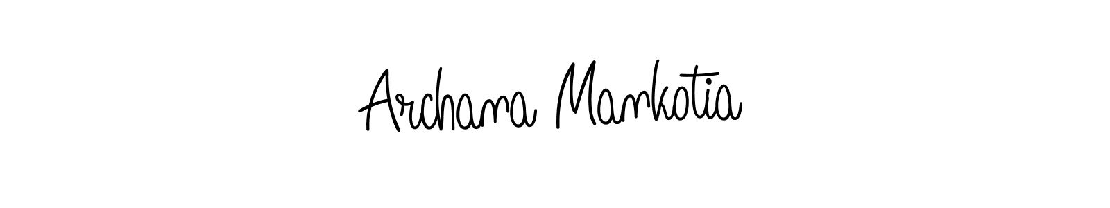 You can use this online signature creator to create a handwritten signature for the name Archana Mankotia. This is the best online autograph maker. Archana Mankotia signature style 5 images and pictures png