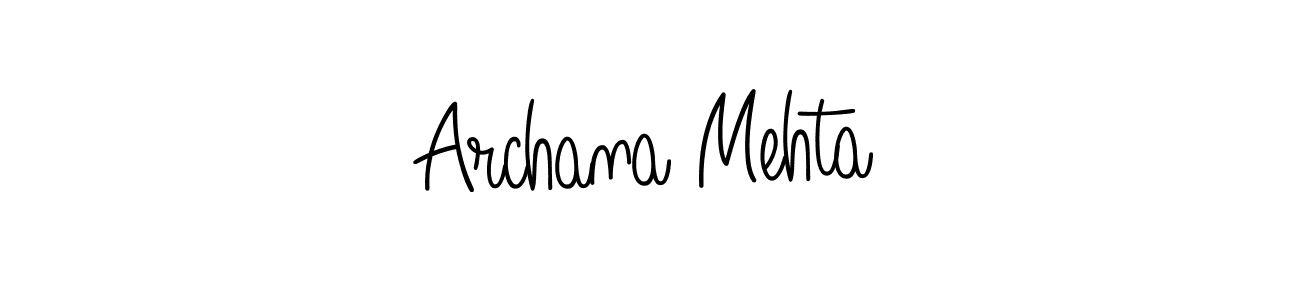 Make a beautiful signature design for name Archana Mehta. Use this online signature maker to create a handwritten signature for free. Archana Mehta signature style 5 images and pictures png