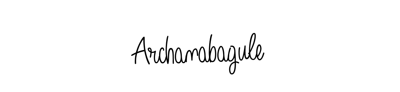 How to make Archanabagule signature? Angelique-Rose-font-FFP is a professional autograph style. Create handwritten signature for Archanabagule name. Archanabagule signature style 5 images and pictures png