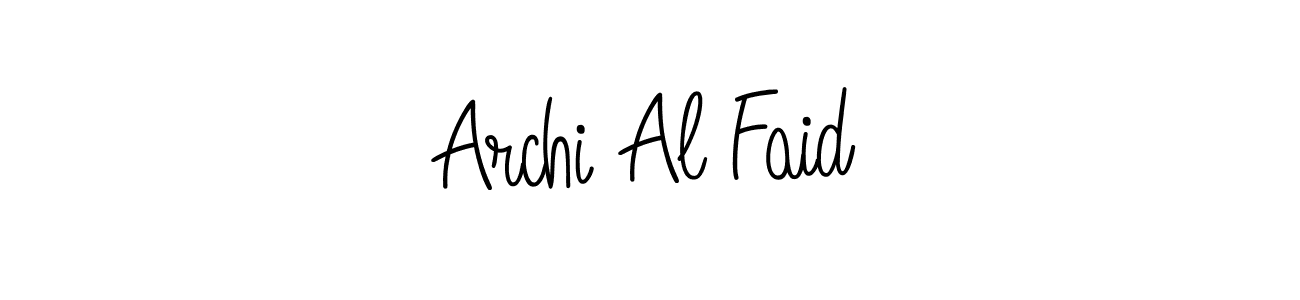 Also You can easily find your signature by using the search form. We will create Archi Al Faid name handwritten signature images for you free of cost using Angelique-Rose-font-FFP sign style. Archi Al Faid signature style 5 images and pictures png
