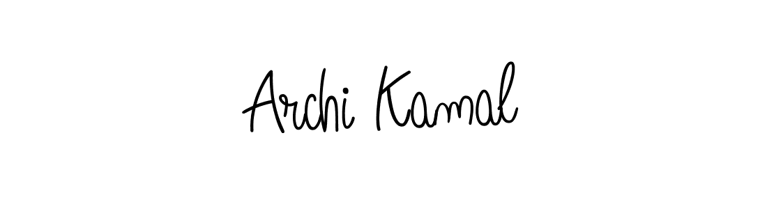 Design your own signature with our free online signature maker. With this signature software, you can create a handwritten (Angelique-Rose-font-FFP) signature for name Archi Kamal. Archi Kamal signature style 5 images and pictures png