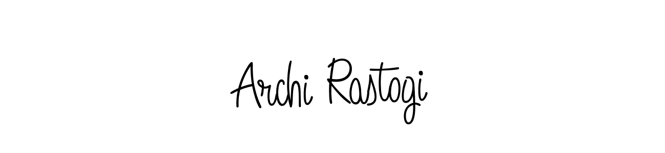 Once you've used our free online signature maker to create your best signature Angelique-Rose-font-FFP style, it's time to enjoy all of the benefits that Archi Rastogi name signing documents. Archi Rastogi signature style 5 images and pictures png