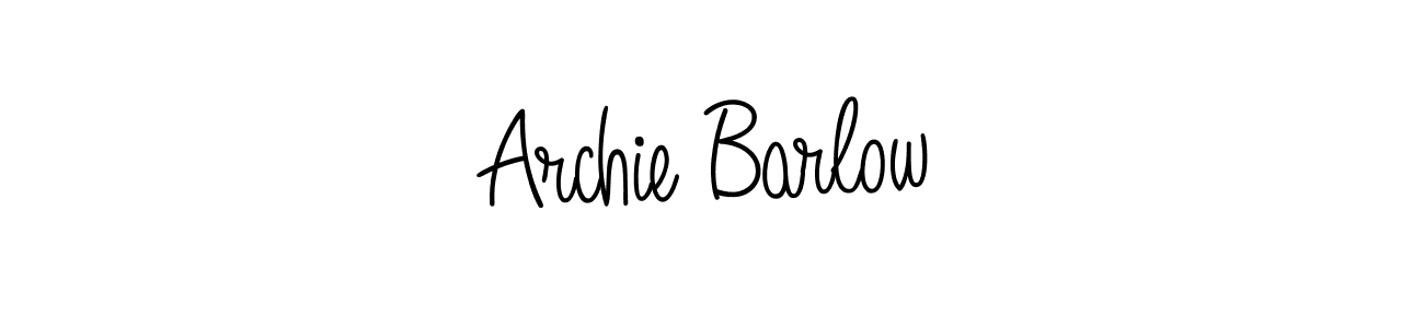 How to make Archie Barlow name signature. Use Angelique-Rose-font-FFP style for creating short signs online. This is the latest handwritten sign. Archie Barlow signature style 5 images and pictures png