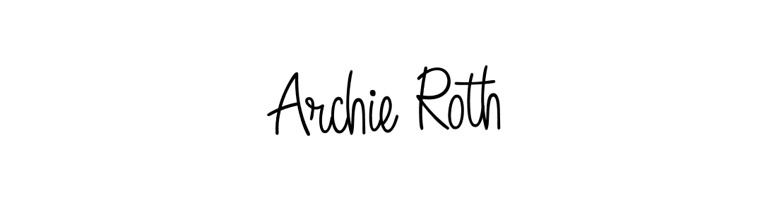 if you are searching for the best signature style for your name Archie Roth. so please give up your signature search. here we have designed multiple signature styles  using Angelique-Rose-font-FFP. Archie Roth signature style 5 images and pictures png