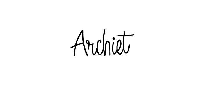 How to make Archiet signature? Angelique-Rose-font-FFP is a professional autograph style. Create handwritten signature for Archiet name. Archiet signature style 5 images and pictures png