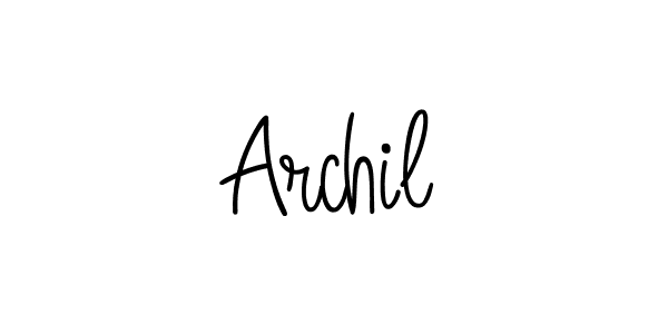 Archil stylish signature style. Best Handwritten Sign (Angelique-Rose-font-FFP) for my name. Handwritten Signature Collection Ideas for my name Archil. Archil signature style 5 images and pictures png