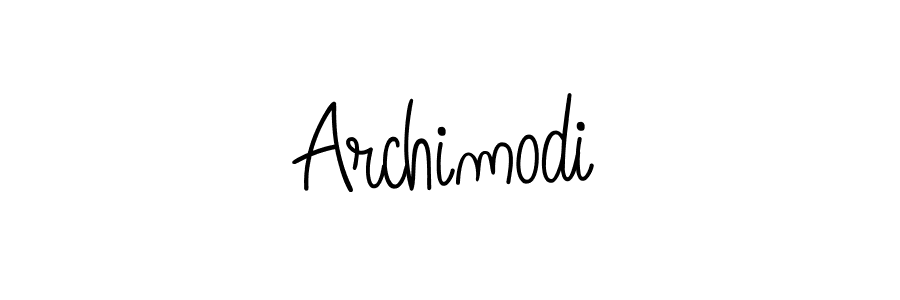 How to make Archimodi name signature. Use Angelique-Rose-font-FFP style for creating short signs online. This is the latest handwritten sign. Archimodi signature style 5 images and pictures png