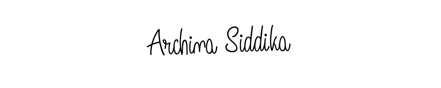 Also we have Archina Siddika name is the best signature style. Create professional handwritten signature collection using Angelique-Rose-font-FFP autograph style. Archina Siddika signature style 5 images and pictures png