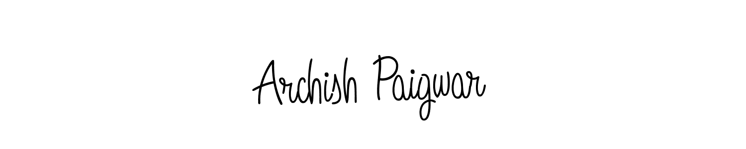 You can use this online signature creator to create a handwritten signature for the name Archish Paigwar. This is the best online autograph maker. Archish Paigwar signature style 5 images and pictures png