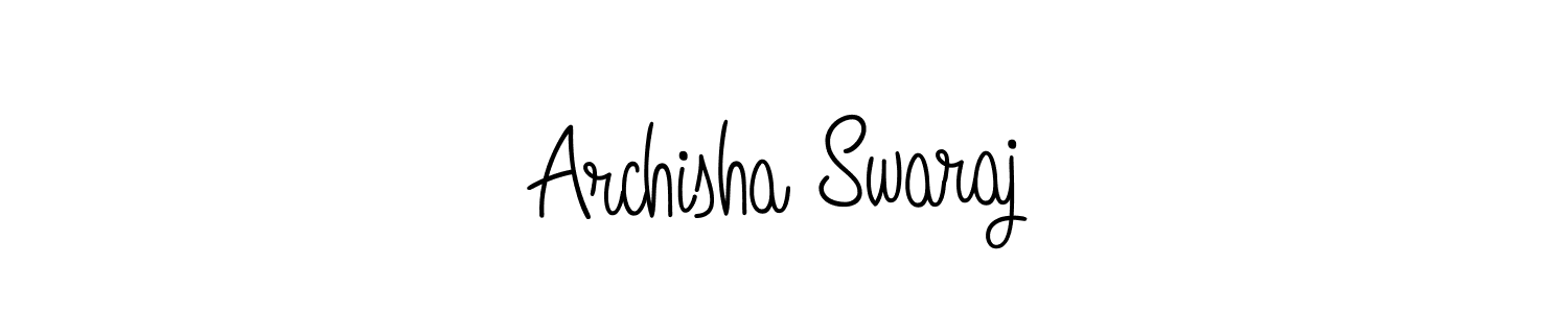 How to Draw Archisha Swaraj signature style? Angelique-Rose-font-FFP is a latest design signature styles for name Archisha Swaraj. Archisha Swaraj signature style 5 images and pictures png