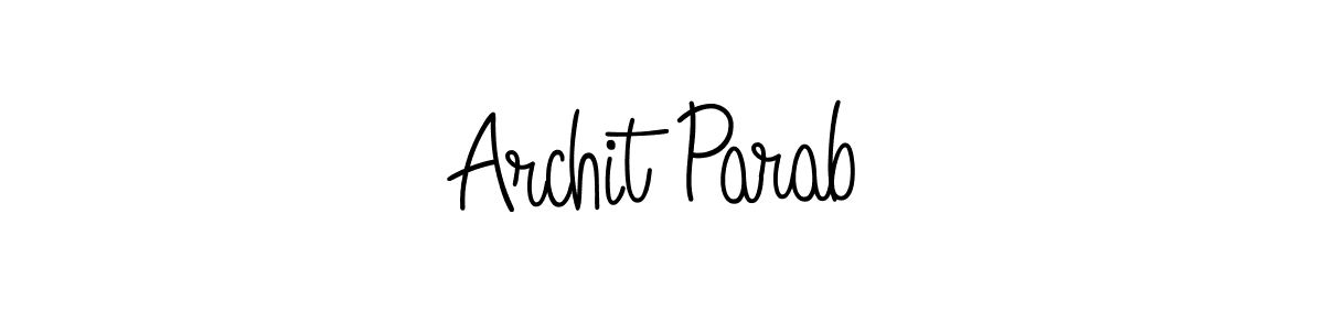 Create a beautiful signature design for name Archit Parab. With this signature (Angelique-Rose-font-FFP) fonts, you can make a handwritten signature for free. Archit Parab signature style 5 images and pictures png