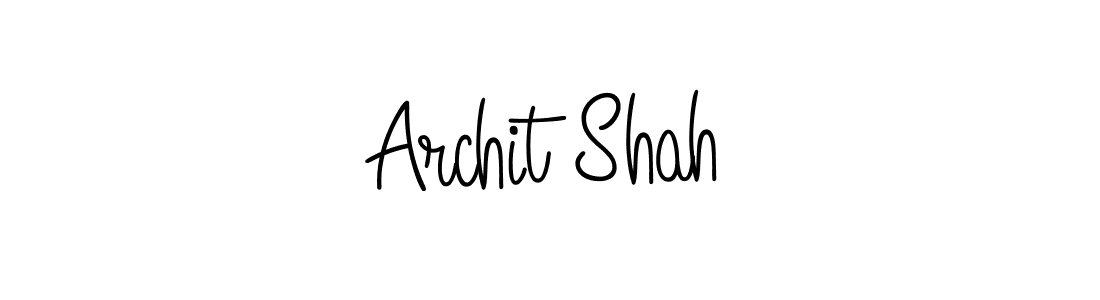 Angelique-Rose-font-FFP is a professional signature style that is perfect for those who want to add a touch of class to their signature. It is also a great choice for those who want to make their signature more unique. Get Archit Shah name to fancy signature for free. Archit Shah signature style 5 images and pictures png