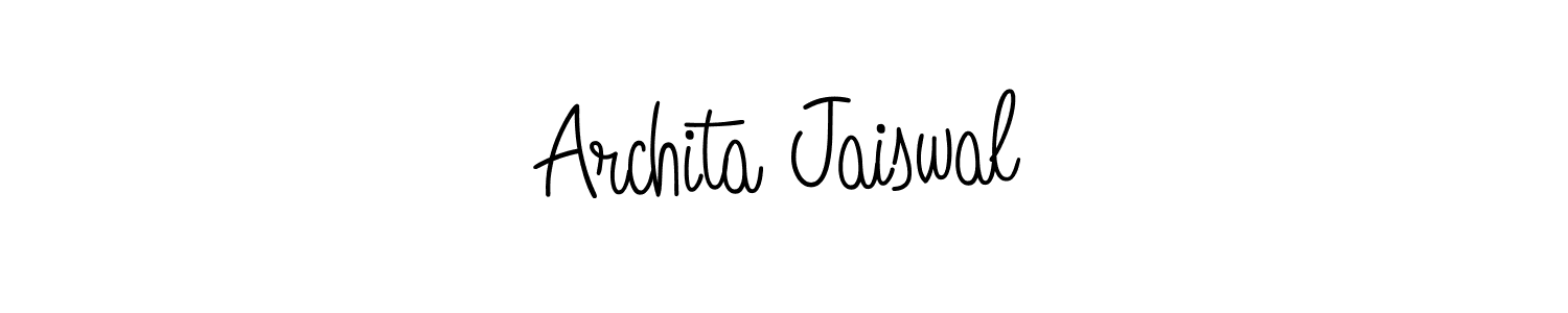 Also we have Archita Jaiswal name is the best signature style. Create professional handwritten signature collection using Angelique-Rose-font-FFP autograph style. Archita Jaiswal signature style 5 images and pictures png