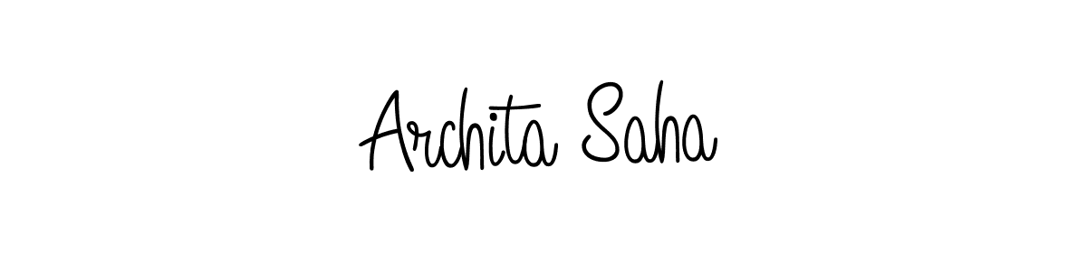 You can use this online signature creator to create a handwritten signature for the name Archita Saha. This is the best online autograph maker. Archita Saha signature style 5 images and pictures png