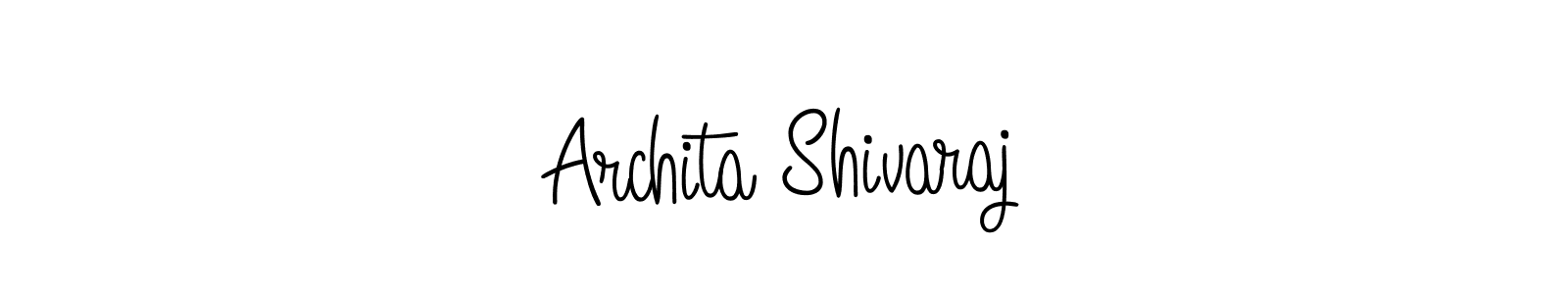 Use a signature maker to create a handwritten signature online. With this signature software, you can design (Angelique-Rose-font-FFP) your own signature for name Archita Shivaraj. Archita Shivaraj signature style 5 images and pictures png