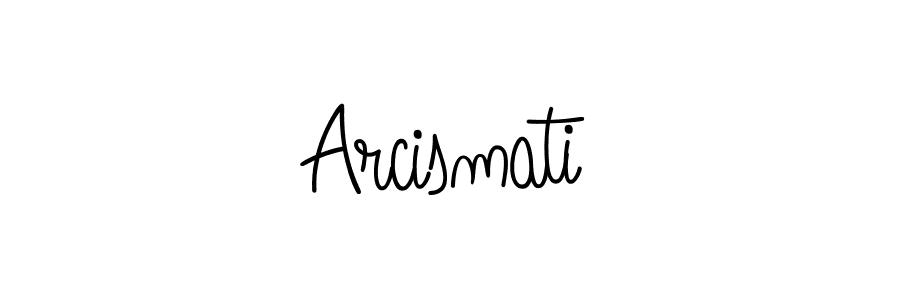 Make a beautiful signature design for name Arcismati. With this signature (Angelique-Rose-font-FFP) style, you can create a handwritten signature for free. Arcismati signature style 5 images and pictures png