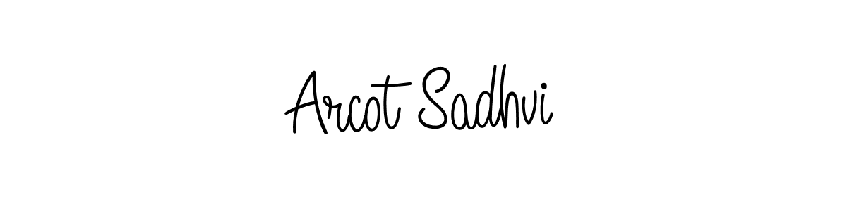 Design your own signature with our free online signature maker. With this signature software, you can create a handwritten (Angelique-Rose-font-FFP) signature for name Arcot Sadhvi. Arcot Sadhvi signature style 5 images and pictures png
