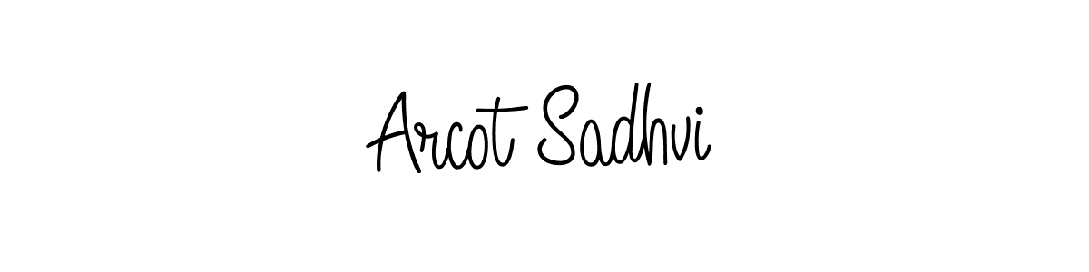 The best way (Angelique-Rose-font-FFP) to make a short signature is to pick only two or three words in your name. The name Arcot Sadhvi include a total of six letters. For converting this name. Arcot Sadhvi signature style 5 images and pictures png