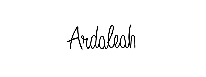 Make a beautiful signature design for name Ardaleah. With this signature (Angelique-Rose-font-FFP) style, you can create a handwritten signature for free. Ardaleah signature style 5 images and pictures png