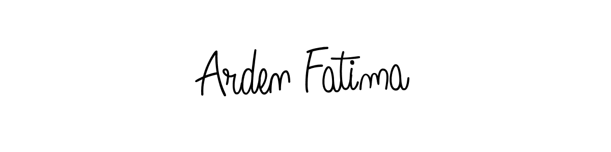 Make a beautiful signature design for name Arden Fatima. With this signature (Angelique-Rose-font-FFP) style, you can create a handwritten signature for free. Arden Fatima signature style 5 images and pictures png