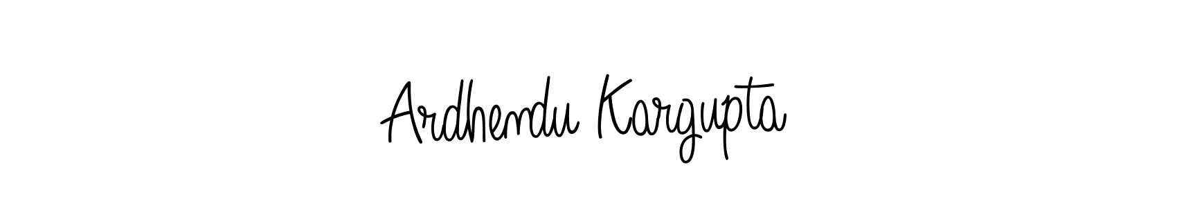 Design your own signature with our free online signature maker. With this signature software, you can create a handwritten (Angelique-Rose-font-FFP) signature for name Ardhendu Kargupta. Ardhendu Kargupta signature style 5 images and pictures png