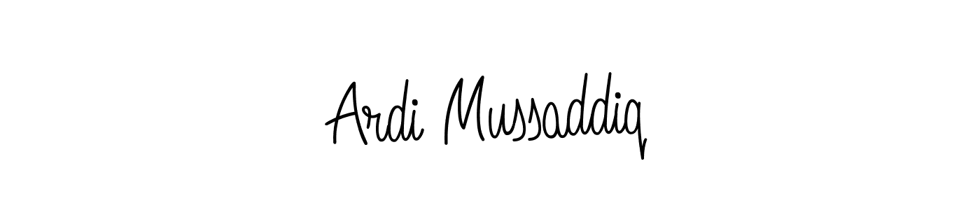 Ardi Mussaddiq stylish signature style. Best Handwritten Sign (Angelique-Rose-font-FFP) for my name. Handwritten Signature Collection Ideas for my name Ardi Mussaddiq. Ardi Mussaddiq signature style 5 images and pictures png