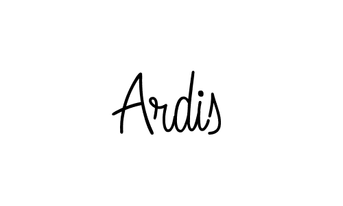 The best way (Angelique-Rose-font-FFP) to make a short signature is to pick only two or three words in your name. The name Ardis include a total of six letters. For converting this name. Ardis signature style 5 images and pictures png