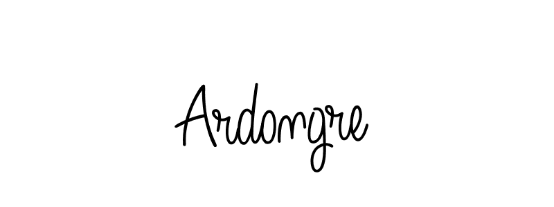 Use a signature maker to create a handwritten signature online. With this signature software, you can design (Angelique-Rose-font-FFP) your own signature for name Ardongre. Ardongre signature style 5 images and pictures png