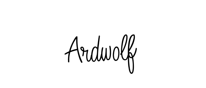 Design your own signature with our free online signature maker. With this signature software, you can create a handwritten (Angelique-Rose-font-FFP) signature for name Ardwolf. Ardwolf signature style 5 images and pictures png