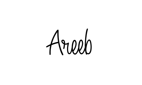 Create a beautiful signature design for name Areeb. With this signature (Angelique-Rose-font-FFP) fonts, you can make a handwritten signature for free. Areeb signature style 5 images and pictures png