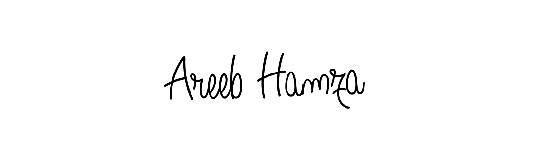 Create a beautiful signature design for name Areeb Hamza. With this signature (Angelique-Rose-font-FFP) fonts, you can make a handwritten signature for free. Areeb Hamza signature style 5 images and pictures png