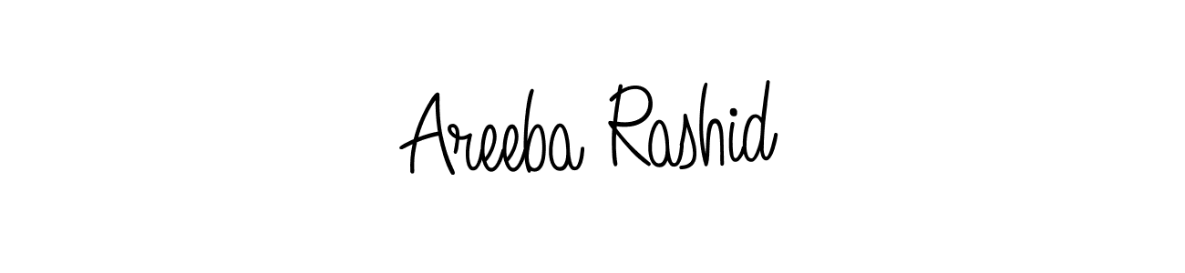 Areeba Rashid stylish signature style. Best Handwritten Sign (Angelique-Rose-font-FFP) for my name. Handwritten Signature Collection Ideas for my name Areeba Rashid. Areeba Rashid signature style 5 images and pictures png