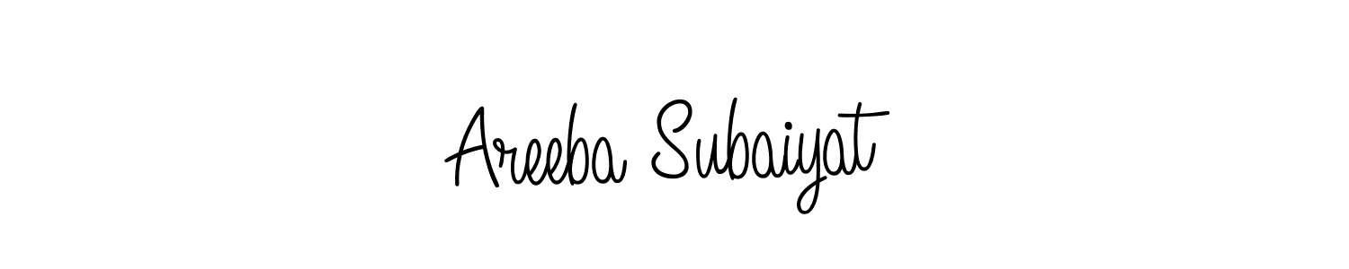 Make a short Areeba Subaiyat signature style. Manage your documents anywhere anytime using Angelique-Rose-font-FFP. Create and add eSignatures, submit forms, share and send files easily. Areeba Subaiyat signature style 5 images and pictures png