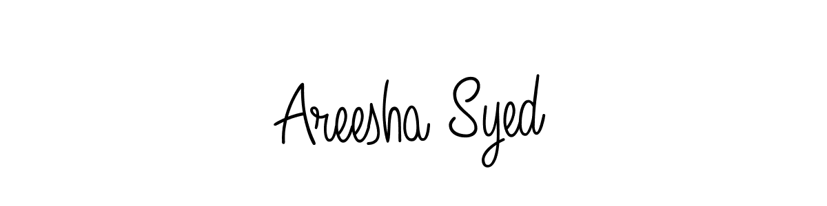 if you are searching for the best signature style for your name Areesha Syed. so please give up your signature search. here we have designed multiple signature styles  using Angelique-Rose-font-FFP. Areesha Syed signature style 5 images and pictures png