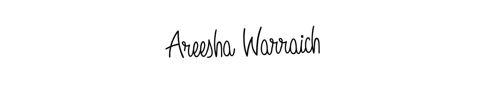 Make a beautiful signature design for name Areesha Warraich. Use this online signature maker to create a handwritten signature for free. Areesha Warraich signature style 5 images and pictures png