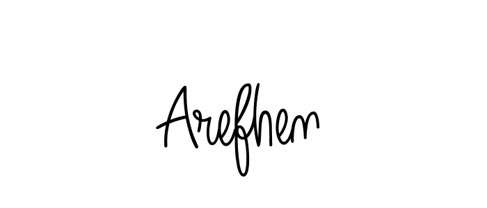 Make a beautiful signature design for name Arefhen. Use this online signature maker to create a handwritten signature for free. Arefhen signature style 5 images and pictures png