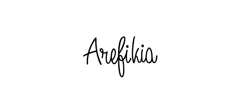 Also we have Arefikia name is the best signature style. Create professional handwritten signature collection using Angelique-Rose-font-FFP autograph style. Arefikia signature style 5 images and pictures png