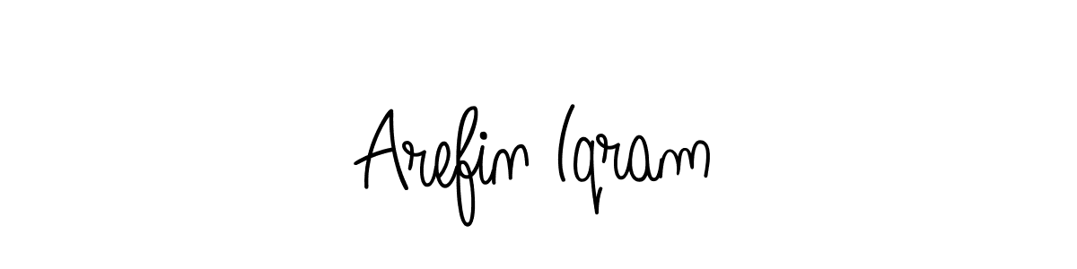 Design your own signature with our free online signature maker. With this signature software, you can create a handwritten (Angelique-Rose-font-FFP) signature for name Arefin Iqram. Arefin Iqram signature style 5 images and pictures png