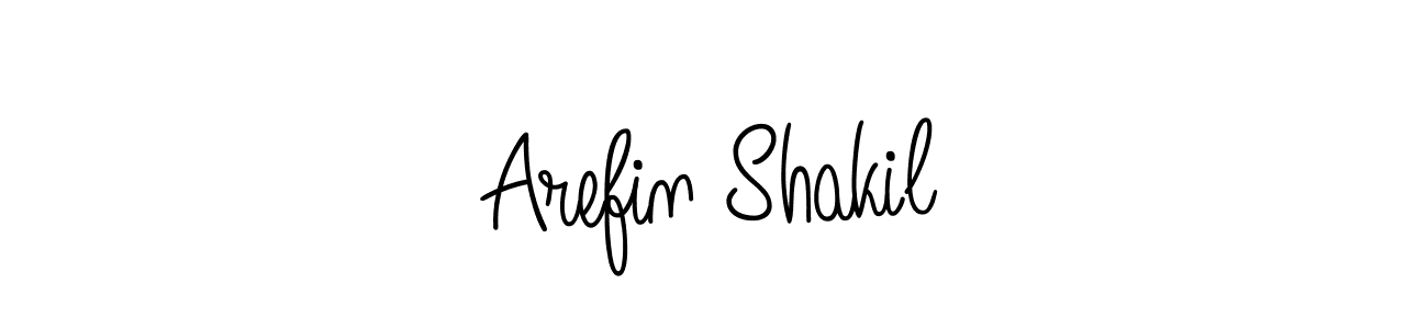 Arefin Shakil stylish signature style. Best Handwritten Sign (Angelique-Rose-font-FFP) for my name. Handwritten Signature Collection Ideas for my name Arefin Shakil. Arefin Shakil signature style 5 images and pictures png