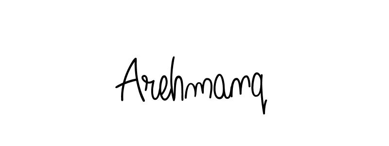 You should practise on your own different ways (Angelique-Rose-font-FFP) to write your name (Arehmanq) in signature. don't let someone else do it for you. Arehmanq signature style 5 images and pictures png