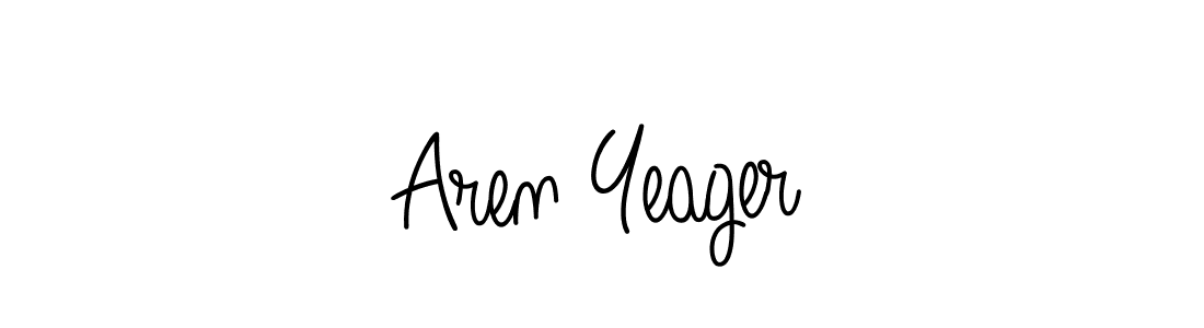 Create a beautiful signature design for name Aren Yeager. With this signature (Angelique-Rose-font-FFP) fonts, you can make a handwritten signature for free. Aren Yeager signature style 5 images and pictures png