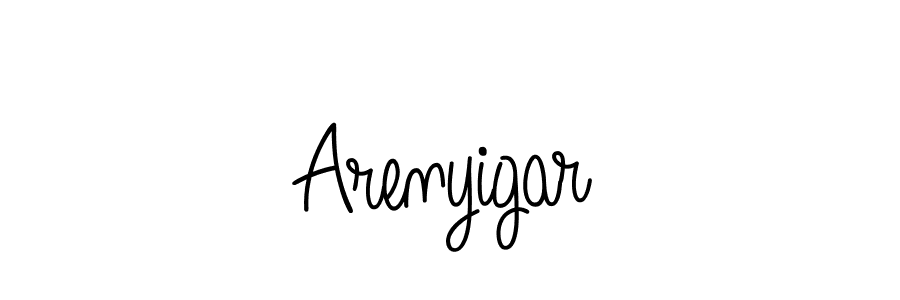 Arenyigar stylish signature style. Best Handwritten Sign (Angelique-Rose-font-FFP) for my name. Handwritten Signature Collection Ideas for my name Arenyigar. Arenyigar signature style 5 images and pictures png