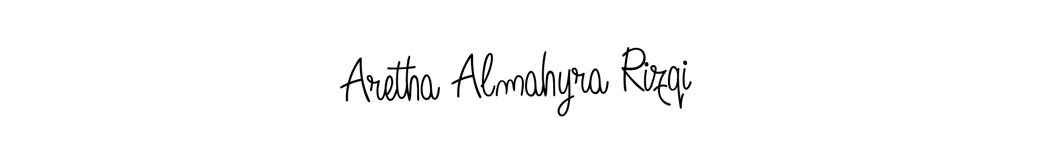 The best way (Angelique-Rose-font-FFP) to make a short signature is to pick only two or three words in your name. The name Aretha Almahyra Rizqi include a total of six letters. For converting this name. Aretha Almahyra Rizqi signature style 5 images and pictures png