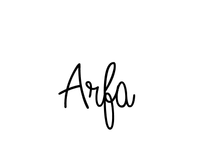 Create a beautiful signature design for name Arfa. With this signature (Angelique-Rose-font-FFP) fonts, you can make a handwritten signature for free. Arfa signature style 5 images and pictures png
