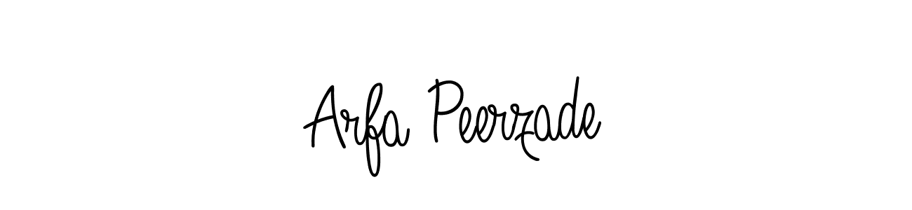 How to make Arfa Peerzade signature? Angelique-Rose-font-FFP is a professional autograph style. Create handwritten signature for Arfa Peerzade name. Arfa Peerzade signature style 5 images and pictures png