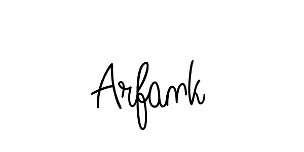 How to make Arfank name signature. Use Angelique-Rose-font-FFP style for creating short signs online. This is the latest handwritten sign. Arfank signature style 5 images and pictures png